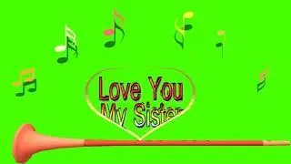 Green Screen Video Happy Sister's Day || Sister's Day holidays green screen Video