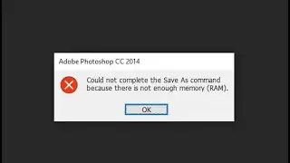 How to Fix NOT ENOUGH MEMORY RAM Error in Photoshop || an integar error || Tutorials || Bangla