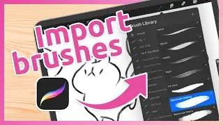 How to import brushes into Procreate ✿ FREE brush ✿ Quick tutorial