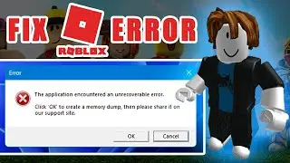 FIX ROBLOX ERROR 