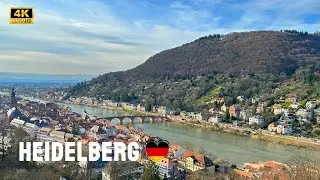 Heidelberg 🇩🇪 Germany 🏰 4K Panoramic Walking Tour | 4K HDR
