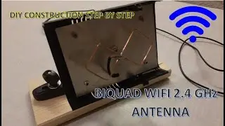 Biquad WIFI 2.4 GHz antenna