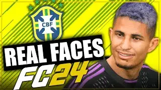 FC 24 🇧🇷 BRAZIL Wonderkids with Real Faces: YOUNG TALENTS - Career Mode