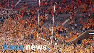 Tennessee football replaces the Neyland Stadium goal posts