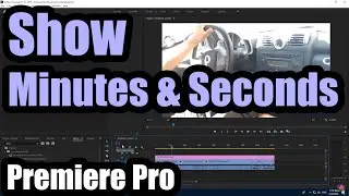 How to show Minutes, Seconds instead of Frames in Premiere Pro (Playhead position time format)