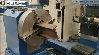 8 axis CNC plasma cutting machine for pipeline, H beam, pipe truss