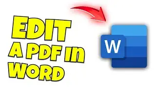 How to edit a PDF in Word  -STEP BY STEP