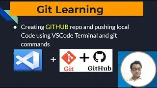 Git Commands using VSCode Terminal|Session#6|Creating my first git Repository| Latest 2023 #github