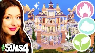 A Mansion Build But Each Floor is a Different ELEMENT in The Sims 4