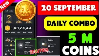 Hamster Kombat Daily Combo 20 September | 19th to 20 September | Hamster Daily Combo Today 20 Sept