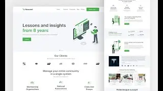 Agency Responsive Landing Page using HTML, CSS, Flexbox, Grids, and JavaScript - Hero Section 2023