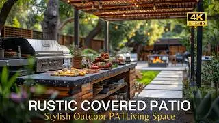 Rustic Backyard Retreats: Transforming Your Outdoor Space into a Stylish Covered Patio Living Space