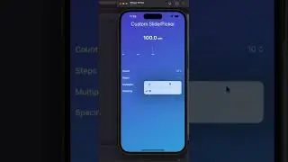 SwiftUI Tutorial Custom Slider Picker   