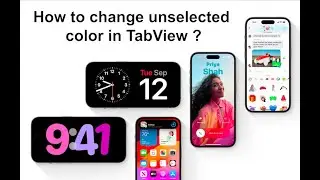 SwiftUI | How to change unselected colors in TabView ?