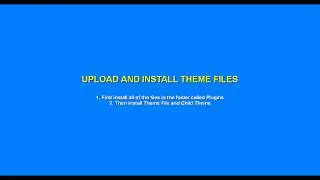 Theme Installation - Recommended Plugins