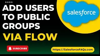 Add users to public group via flow in Salesforce | Auto  add users to public groups in Salesforce