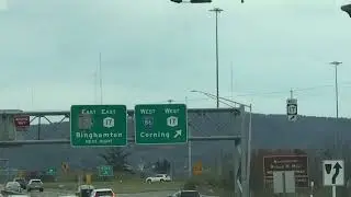 Television towers at Binghamton NY (Updated Lights)