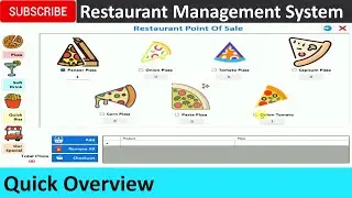 Restaurant Management System - POS in Csharp (C#, Visual Studio, MsSQL Server)