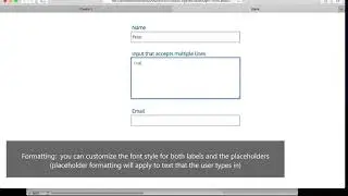 Customize form labels and placeholders | HTML Egg 2 For Mac Tutorial