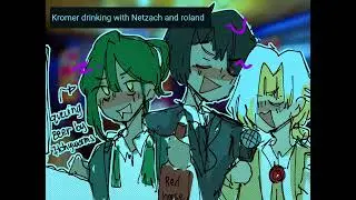 [Limbus - Ruina] kromer drinking with netzach and roland