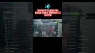 20+ reactjs projects with source code to improve your resume #react   #javascript  #reactjs  #shorts