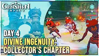 Divine Ingenuity: Collectors Chapter Day 4 (FREE 420 PRIMOGEMS) - Genshin Impact 3.7