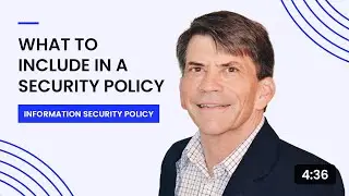 What to Include in a Security Policy