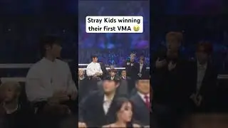 SKZ winning their first VMA 😭 #shorts #straykids #vmas