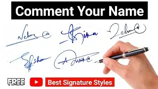 ✅ Commented Names | Signature Style Of My Name | How to Signature Your Name | Autograph | Design