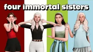 🔴LIVE! Let's Play: The Sims 4 Four Immortal Sisters Challenge