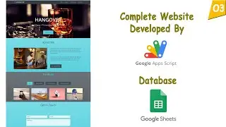 Website tutorial by Google App Script (Part-3: Code.gs + Html + CSS + JavaScript)