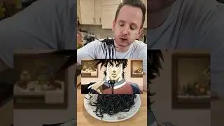 Homemade Squid Ink Pasta from JoJo's Bizarre Adventure! 🐙🍝 