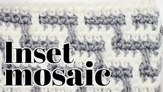 Inset Mosaic Crochet for BEGINNERS | NO TAILS technique