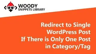 Redirect to Single WordPress Post if There is Only One Post in Category/Tag