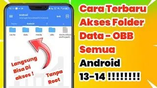 Cara Membuka Akses Folder Data OBB Semua Android 13-14 Terbaru Mudah | Pakai FV File Manager