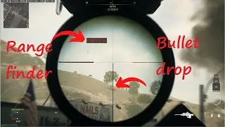 Cod MW2 have a scope that shows bullet drop...