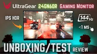 LG UltraGear 24GN60R - 144Hz IPS HDR Gaming Monitor Unboxing!