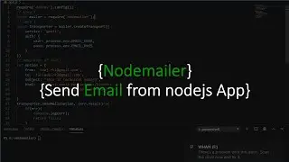 NodeJS | Send email including from, to, cc and bcc fields using nodemailer in just 3 steps