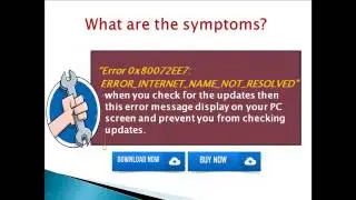 Solutions to fix Windows update error 0x80072EE7