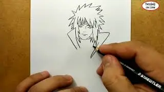 VERY EASY , How to draw minato , manga from japan / learn drawing academy