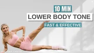 Lower Body TONE Low Impact: Fast & Effective workout (NO EQUIPMENT)