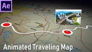 How to make animated travel map in After Effects - 93