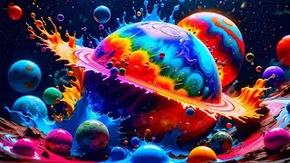 Color Boost - Copyright Free Background Video, Liquid Paint Abstract 4K UHD Screensaver No Sound