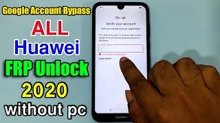 All Huawei FRP Unlock 2020/Huawei Google Account Bypass Android/EMUI 10.0./NO SIM DATA/New Method ||