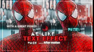 Ae Like Text effect pack in After motion ( preset + XML ) by Demon ✅