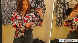 See Through Try on Haul  | Semi Sheer Blouses 