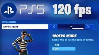 How to ENABLE 120 FPS fortnite on PS5! (Problem Solved)