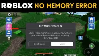 Fix Low Memory On Roblox for PC & Mobile!