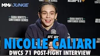 Nicolle Caliari: "Ready to Go Whenever They Call" After Submission Earned UFC Contract | DWCS 71