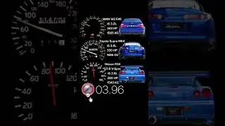 BMW M3 vs Toyota Supra vs NIssan R34 @vmaxgermany #shorts